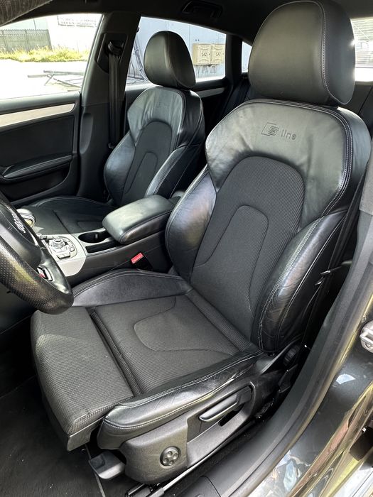 AUDI A5 8T Sportback SLINE S-LINE Fotele kanapa tapicerka pół skóra