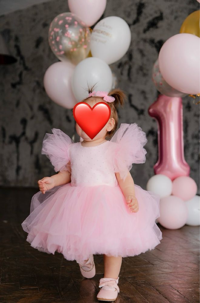 Платье и пинетки на 1 годик девочке
