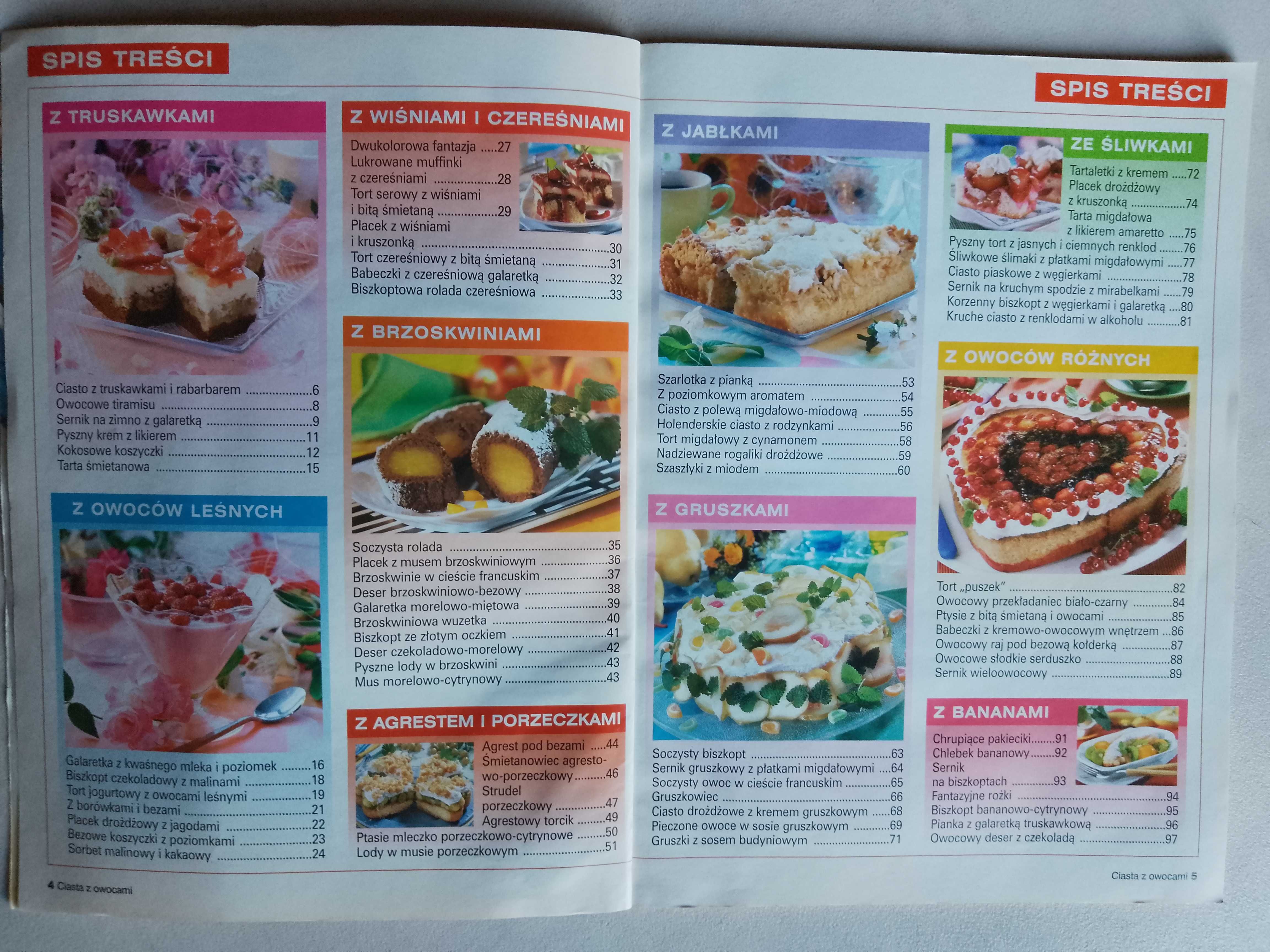 Pani domu "Ciasta z owocami" nr 5 lipiec 2005, przepisy kulinarne