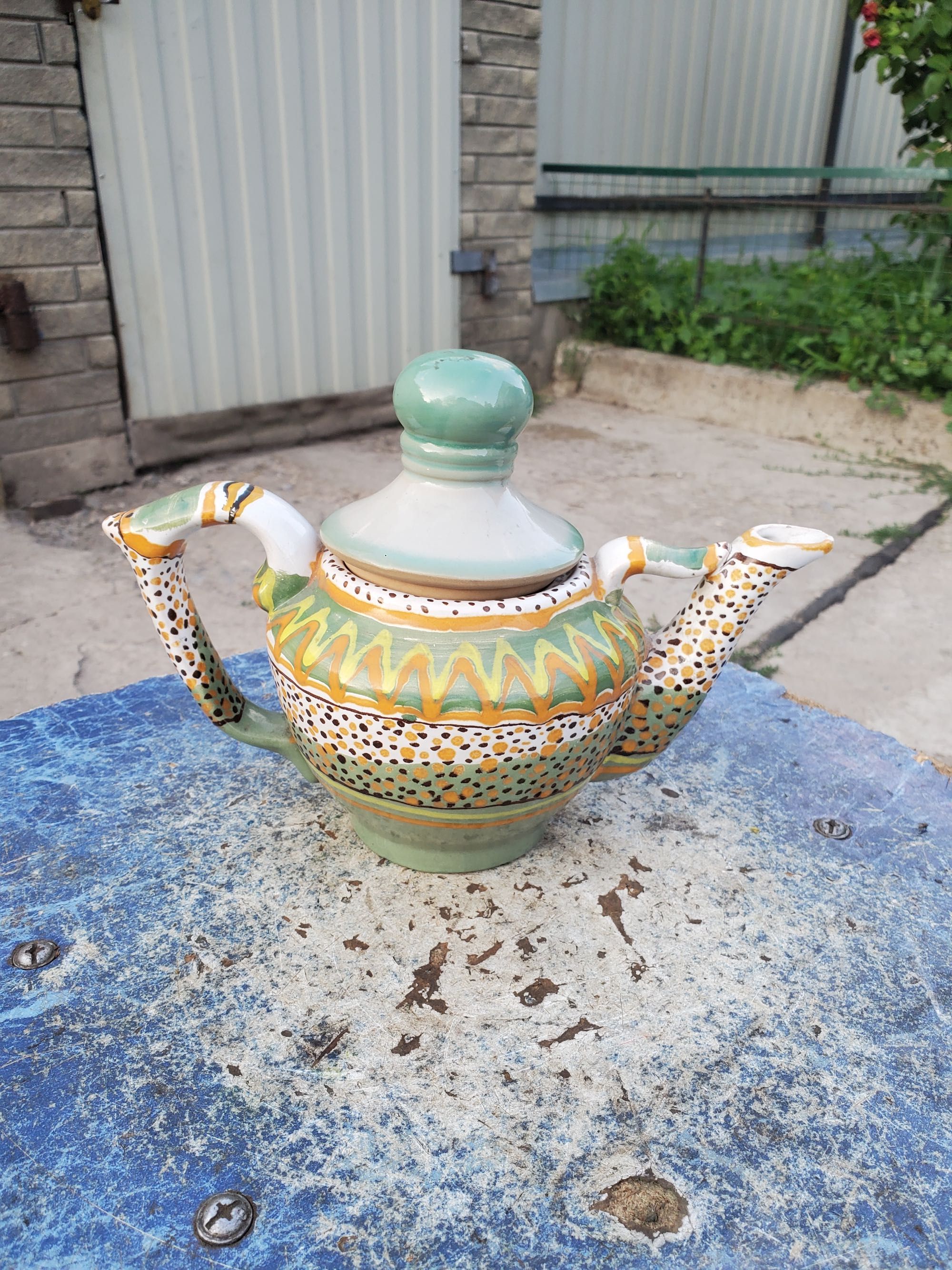 Чайник заварник чайничок Гуцульский керамика керамический СССР