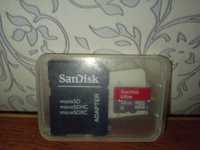 Карта пам'яти Sandisk Ultra 32 GB class 10 с адаптером.