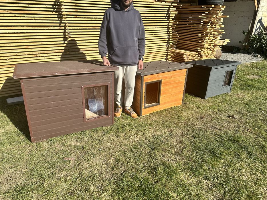 Виготовлення будок для собак різних розмірів