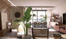 Moderno e luxuoso apartamento de três quartos perto da praia