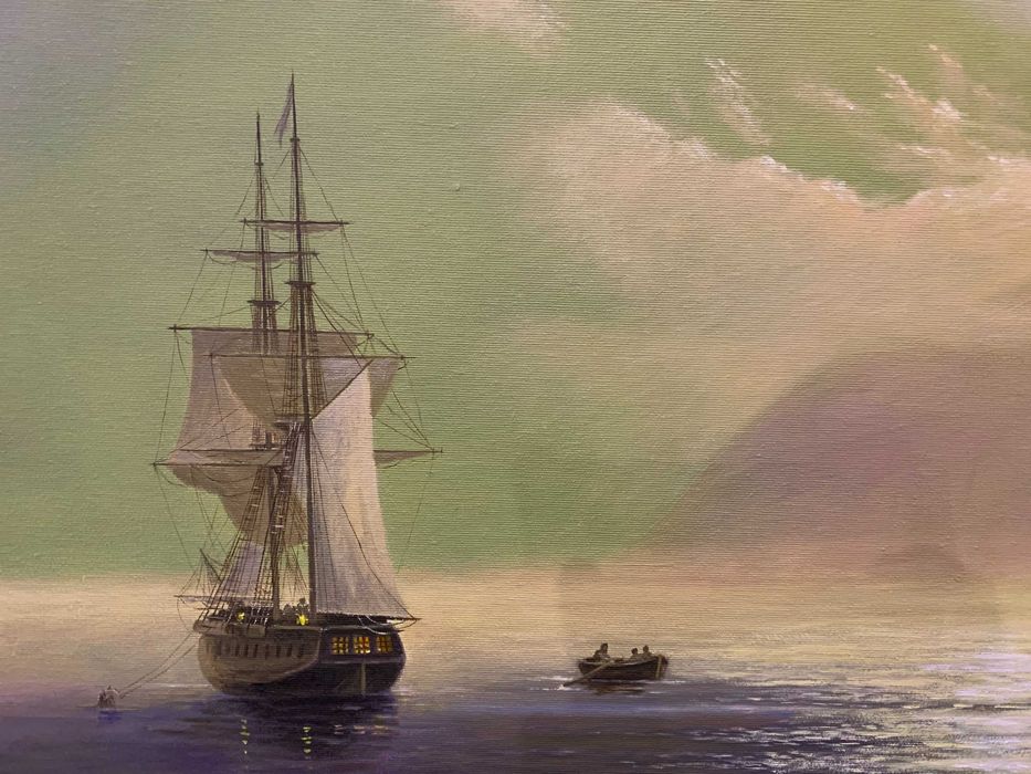 Картина олією на полотні " Морський краєвид"