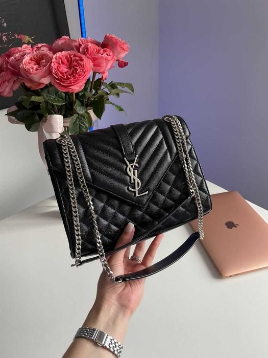 Жіноча Сумка Saint Laurent Envelope Medium In Quilted (Без Предоплати)