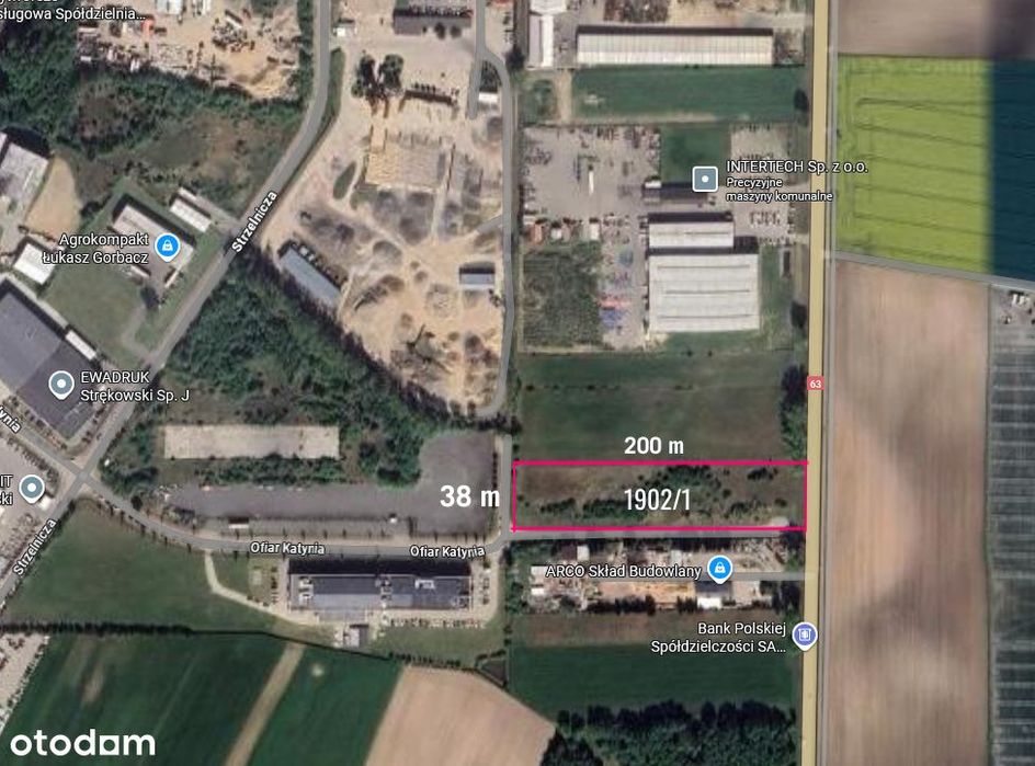 NA SPRZEDAŻ - działka inwestycyjno - przemysłowa 7 502 m²