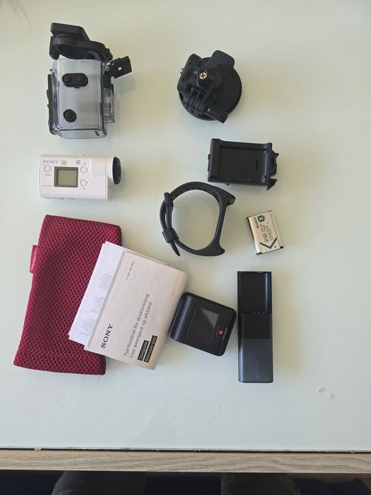 Kamera sony 4k fdr-x3000 mało używana uchwyty