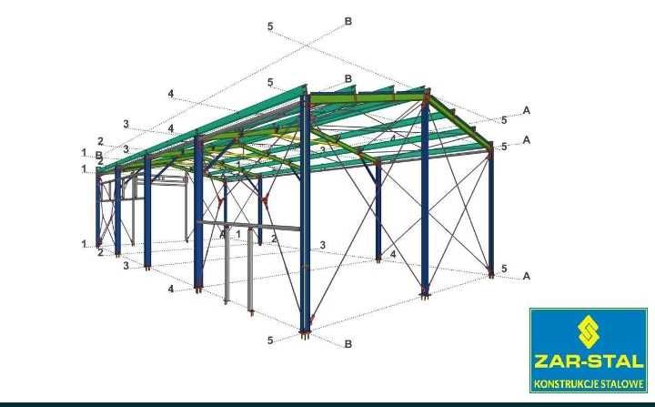 Hala konstrukcja stalowa 12X36 PRODUCENT