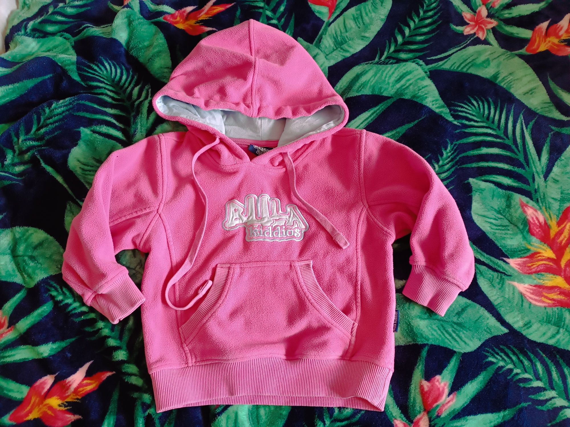 Bluza ciepła różowa 98