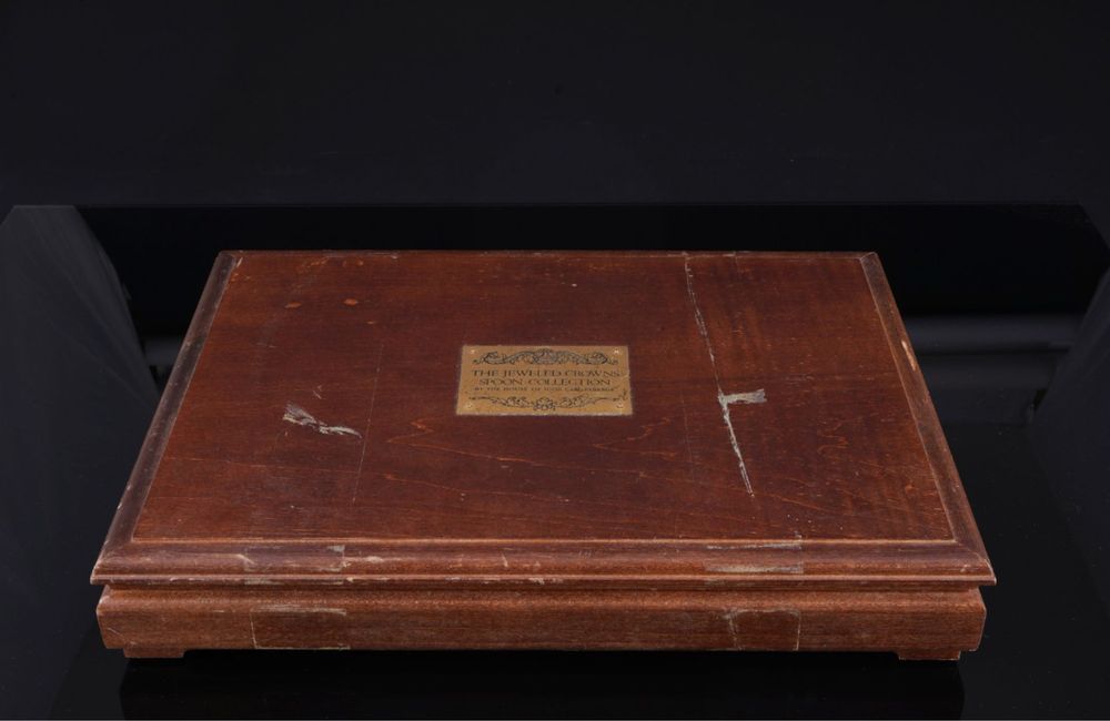 Faberge - Colher de café (12) - Prata dourada 24k