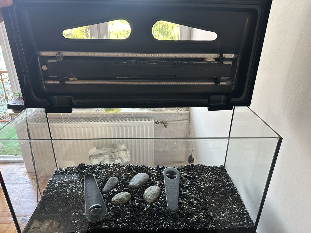 Akwarium 112 litrów+ oświetlenie led+ filtr fluval 205