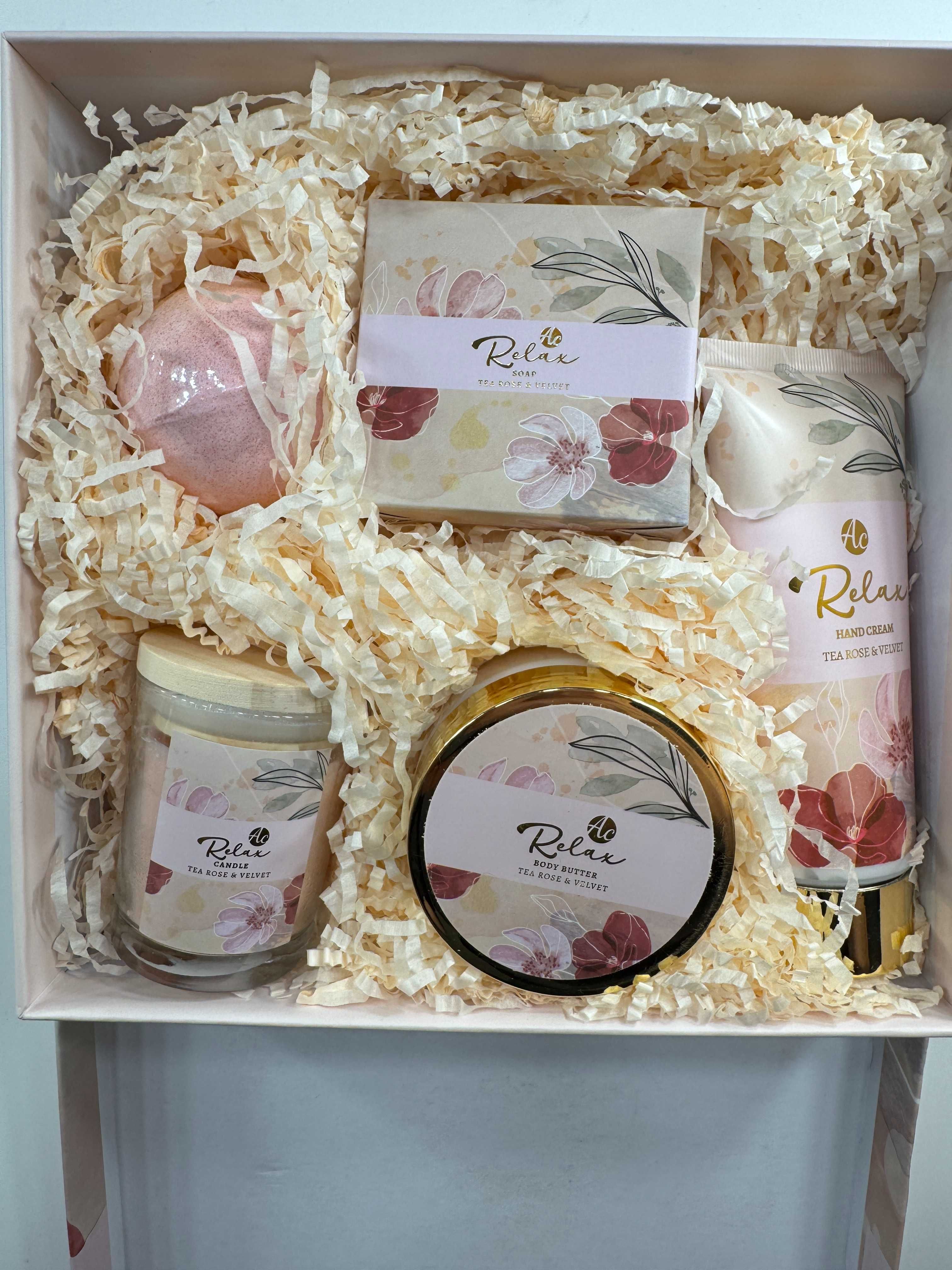 Accentra RELAX – Zestaw do kąpieli Tea Rose & Velvet