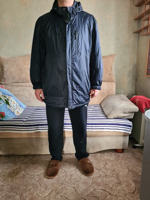 Мужская демисезонная куртка. BLACK VINYL, большого размера