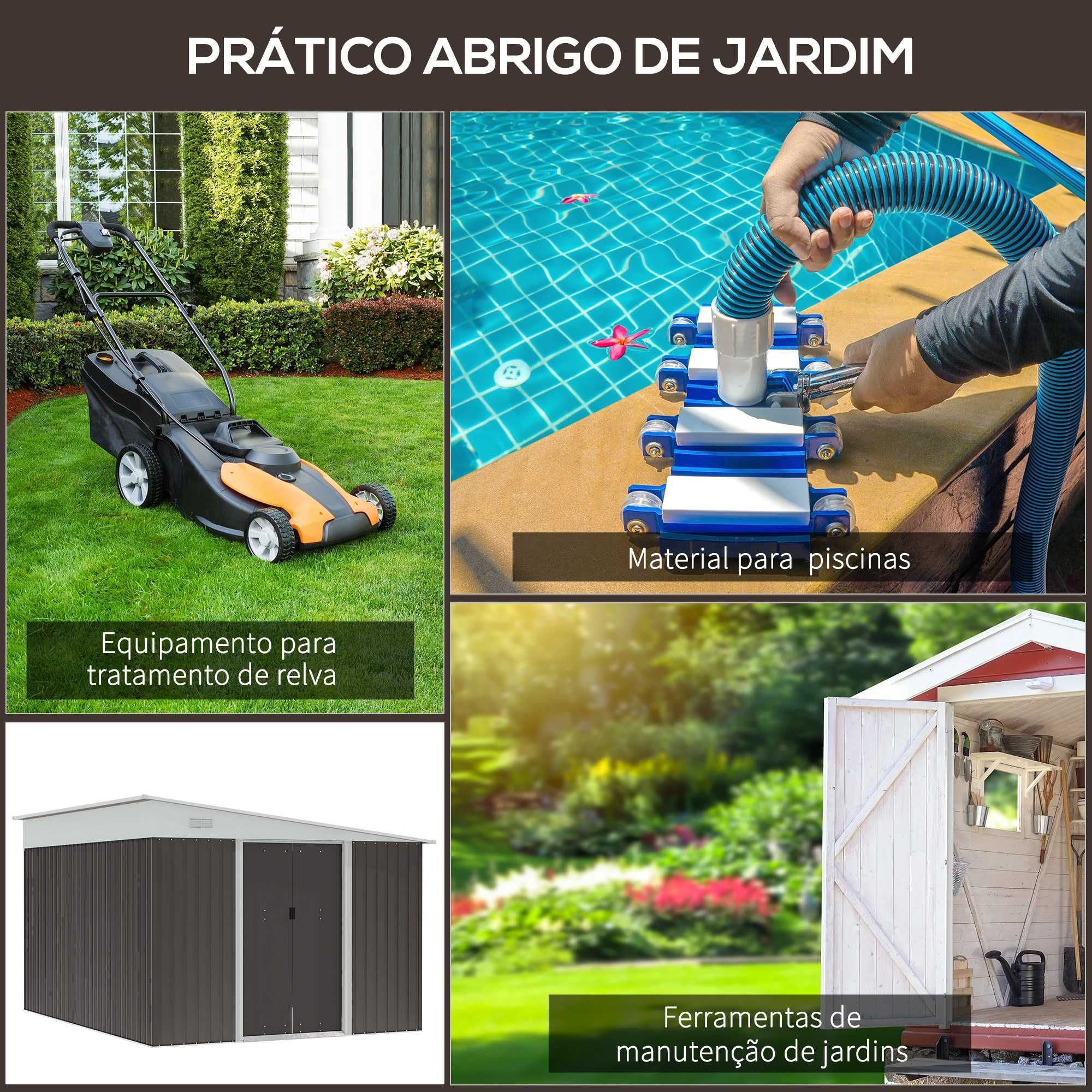 Abrigo de Jardim 8,9 m² 280x345x201 cm