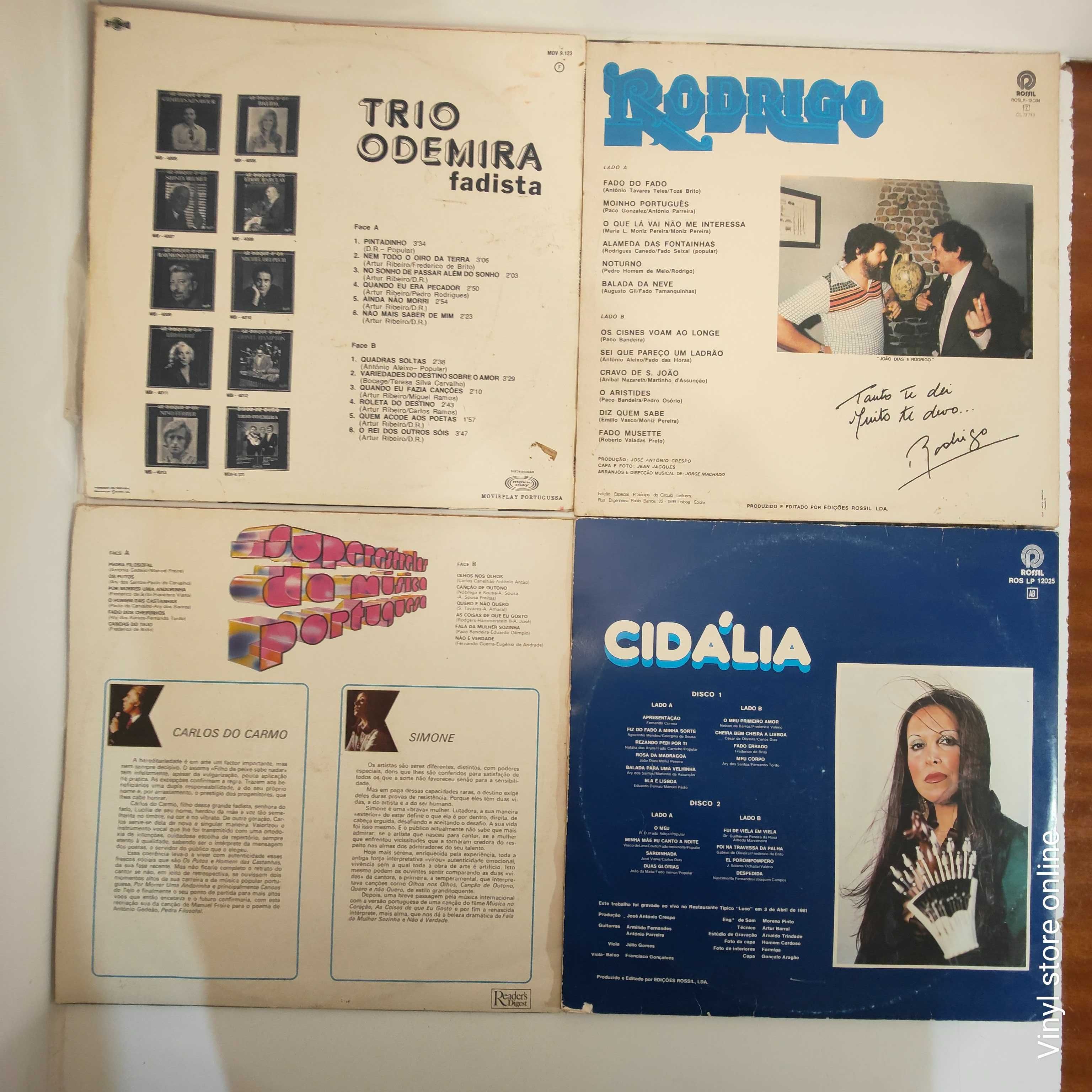 Lote LPs Diversos Artistas - Fados
