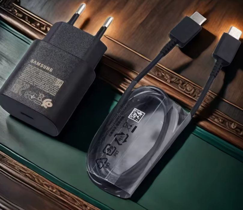 Оригінальний зарядний пристрій Samsung 25W блок + кабел