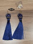 Kolczyki soutache granatowe nowe