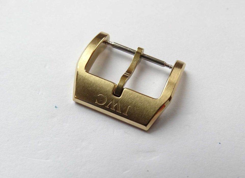 Klamra sprzączka 18mm złota do zegarka IWC Schaffhausen Pilot zapięcie