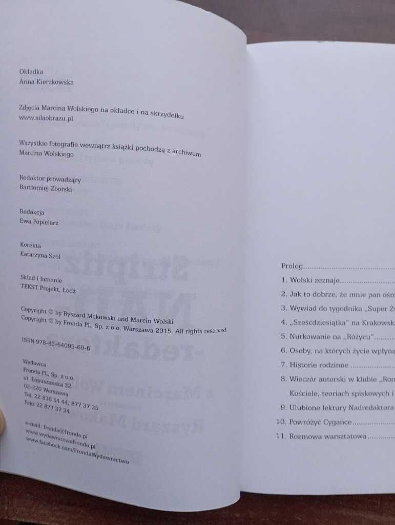 Striptiz nadredaktora Marcin Wolski