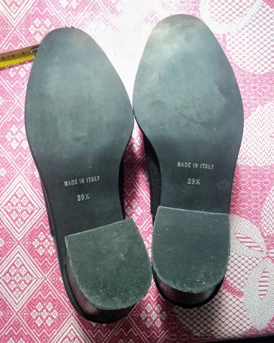 Шкіряні італійські туфлі / мешти