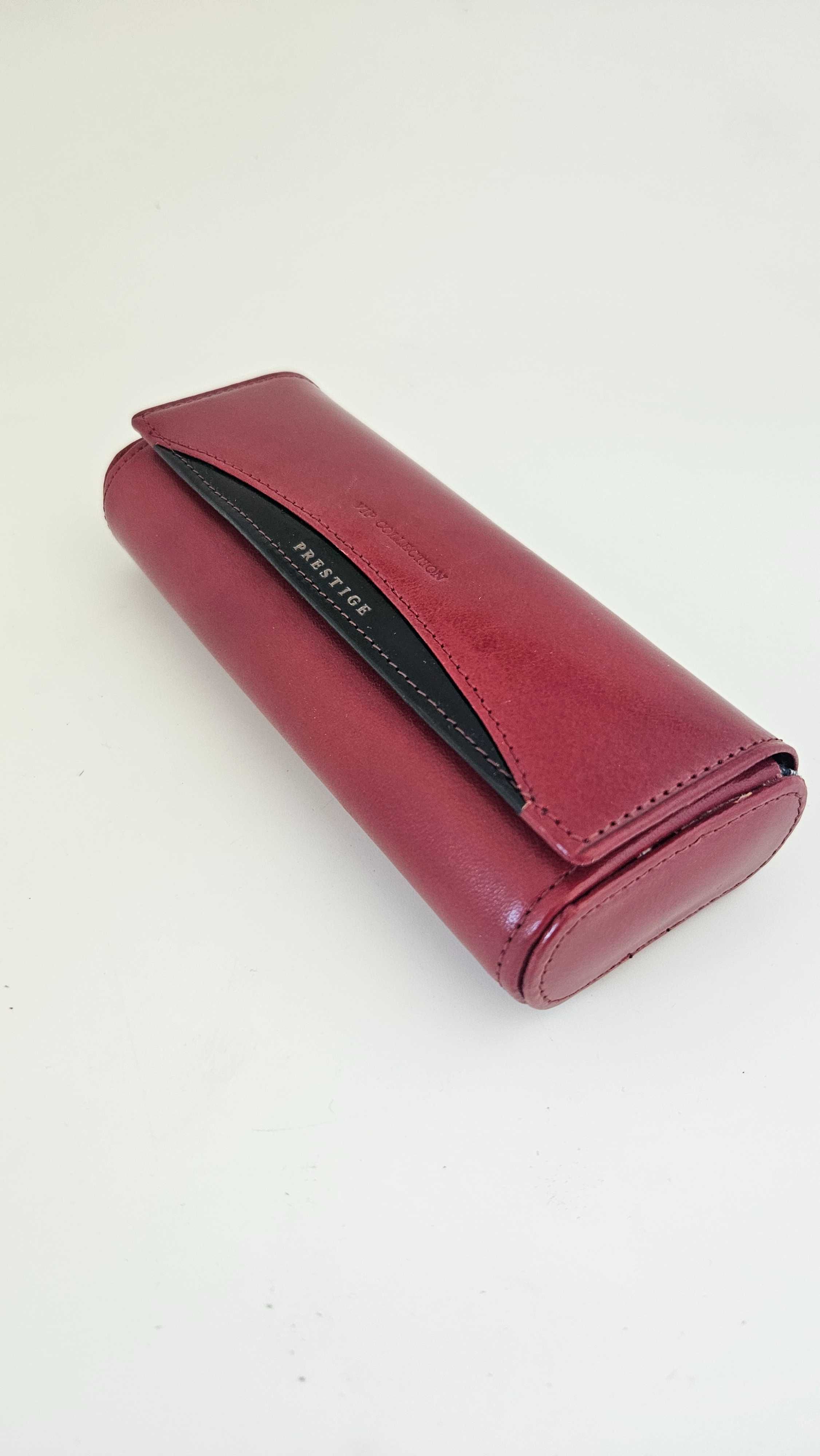 Skórzane etui na okulary VIP COLLECTION – elegancja i trwałość