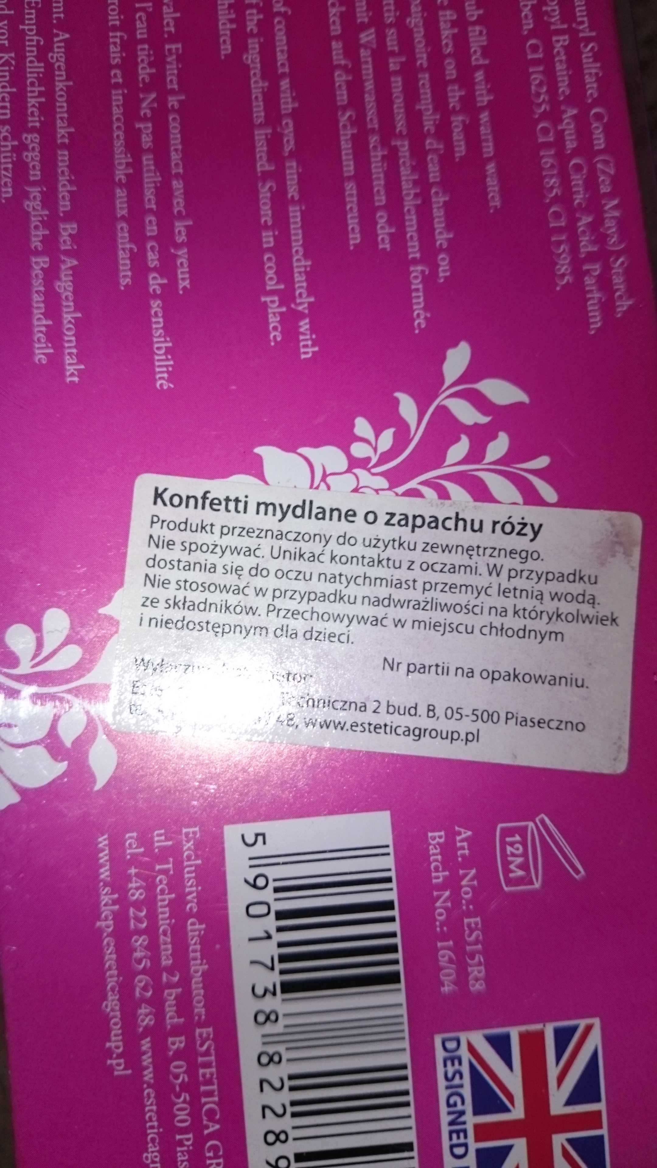 Konfetti mydlane
