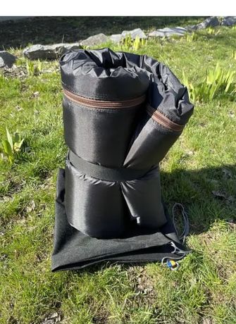 Спальные мешки с капюшоном подкладка черный флис  непромокаемый -17