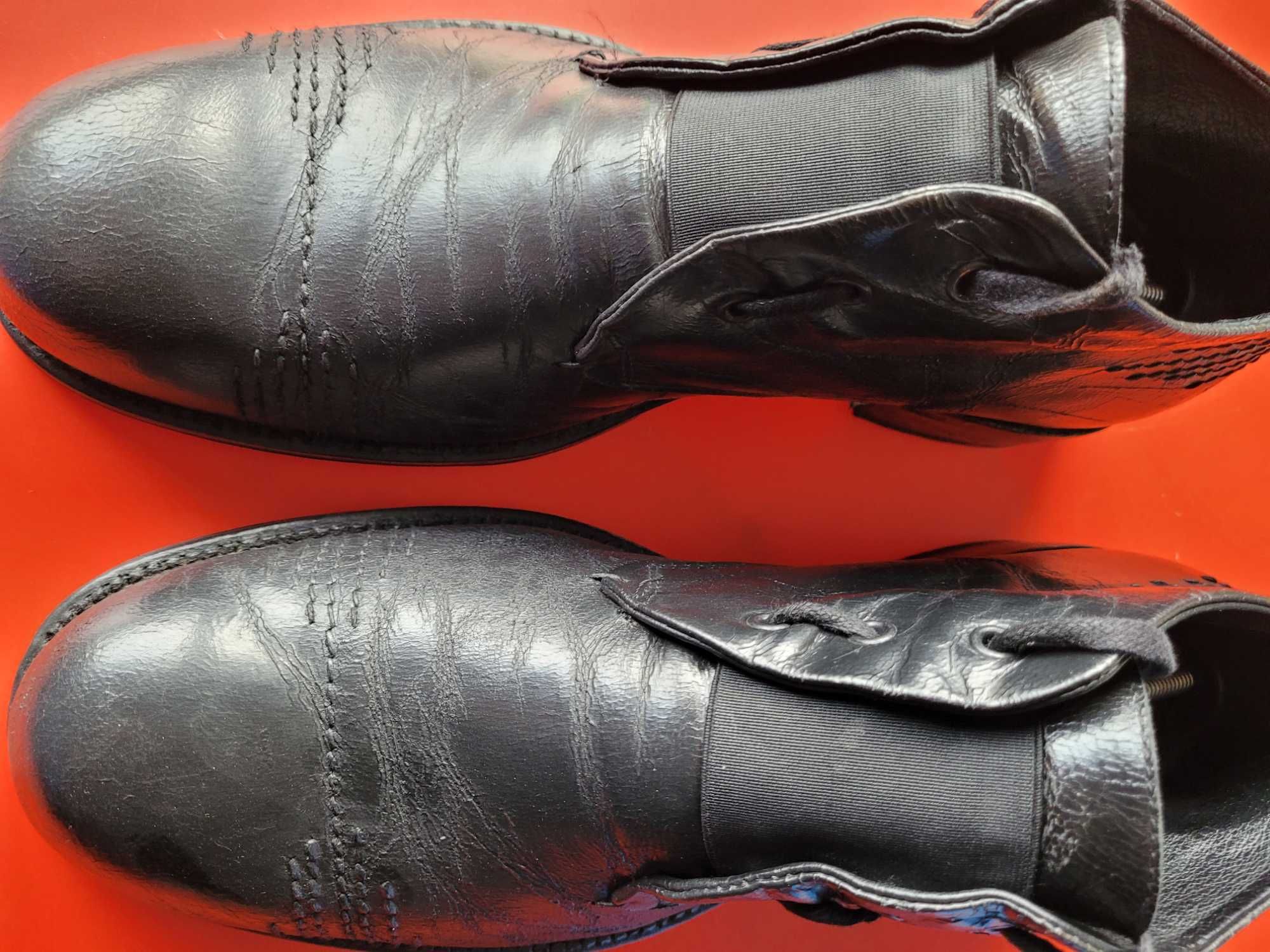 czarne buty skórzane Prima moda, rozmiar 44