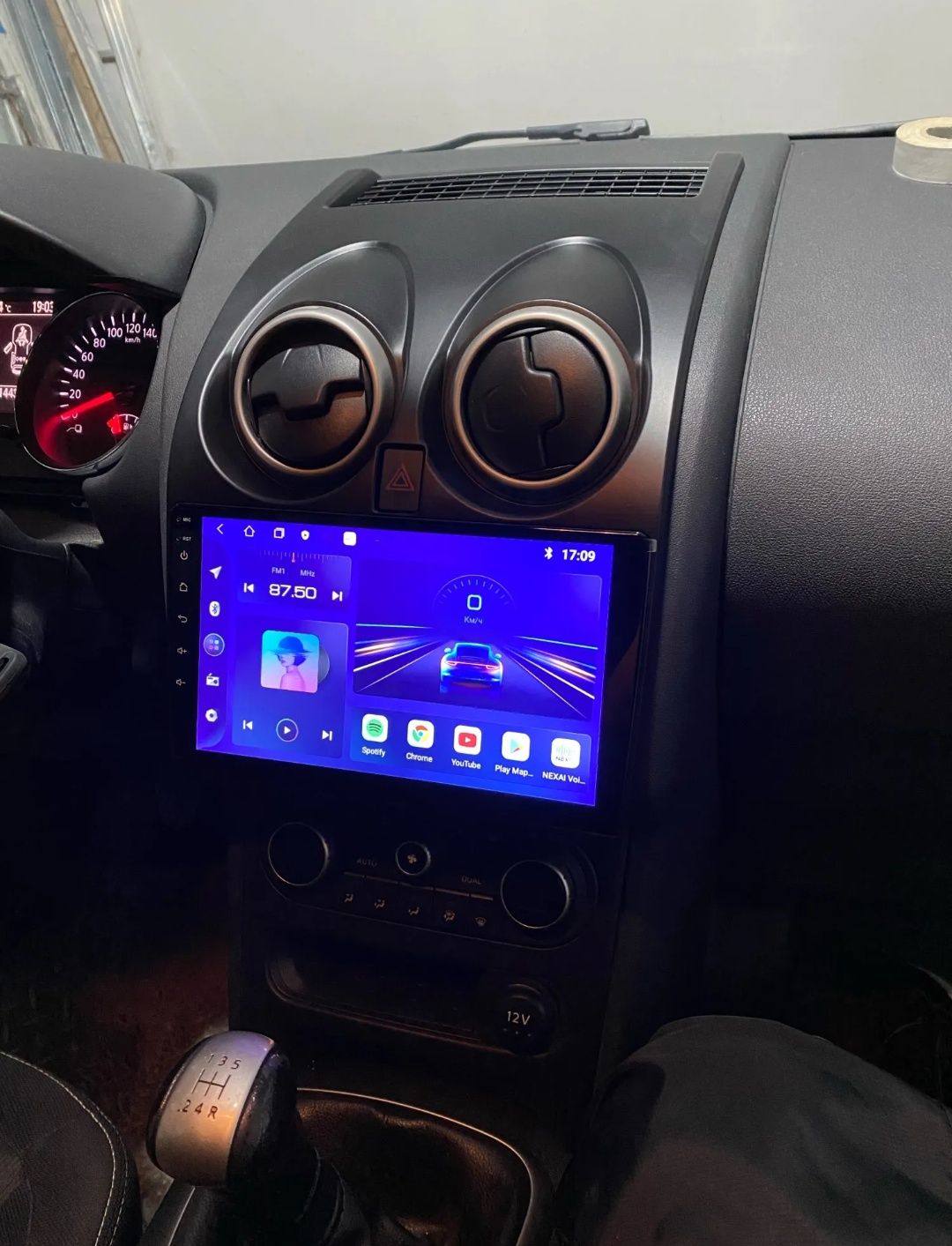 Rádio Android 13 com GPS Nissan Qashqai J10 (Artigo Novo)