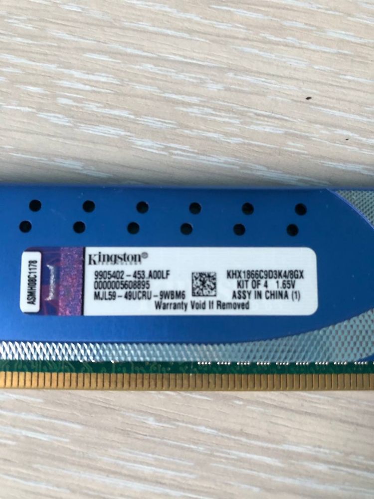 Hyper x 8 gb ddr3 оперативка