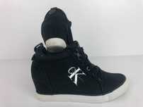 Buty damskie koturny Calvin Klein Ritzy canvas czarne r 38