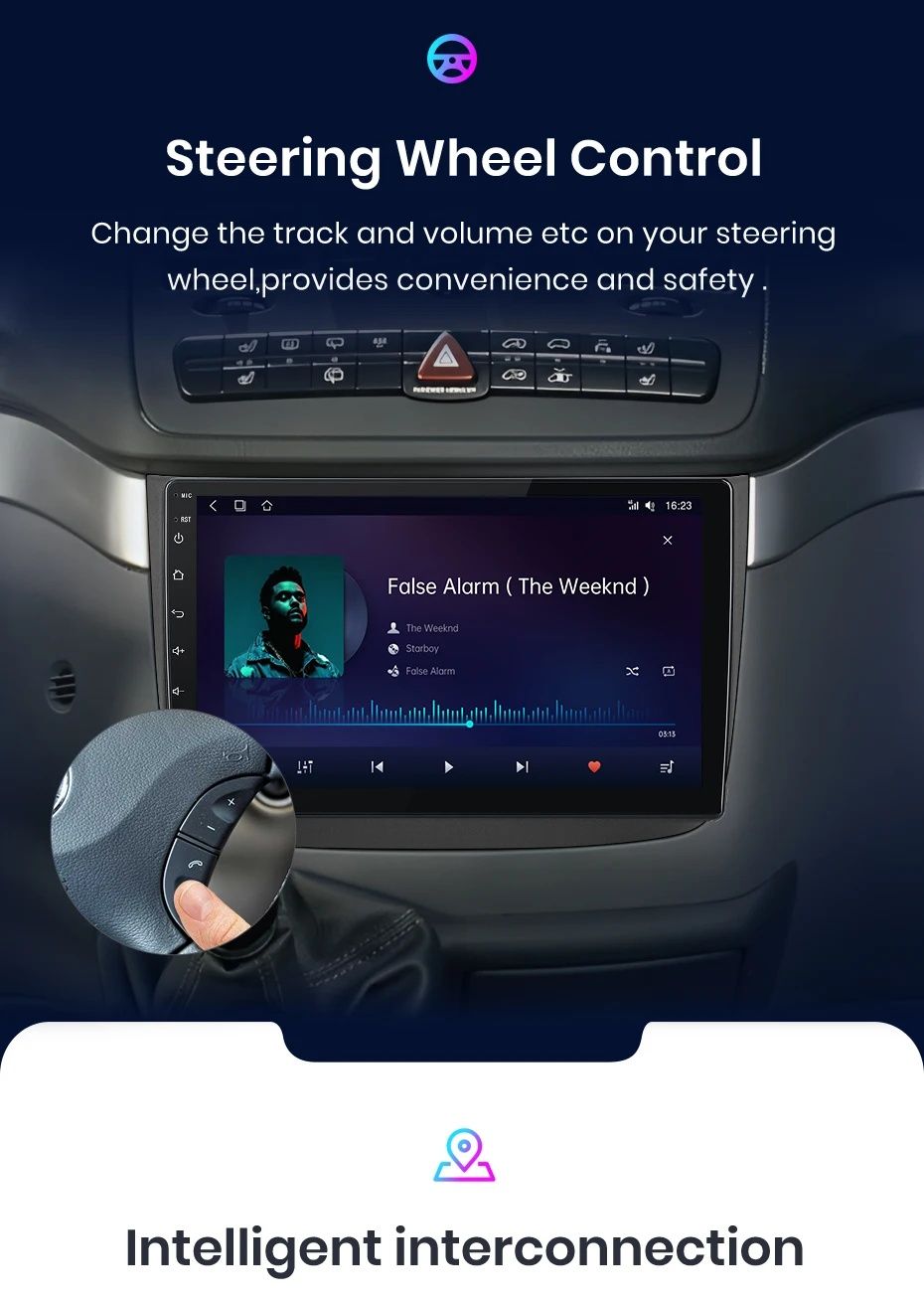 Rádio 10" android Mercedes Vito Viano 2 w639 CARPLAY WIFI GPS 2/32 Nov