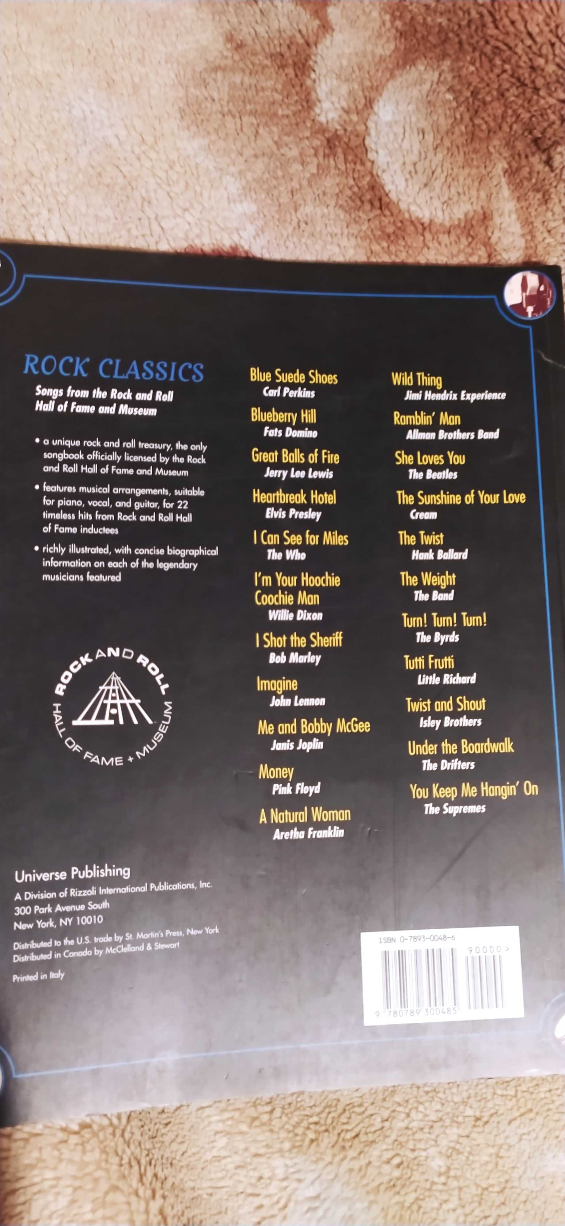 Książka Rock Classics Rock And Roll Hall of Fame Museum Nuty Chwyty