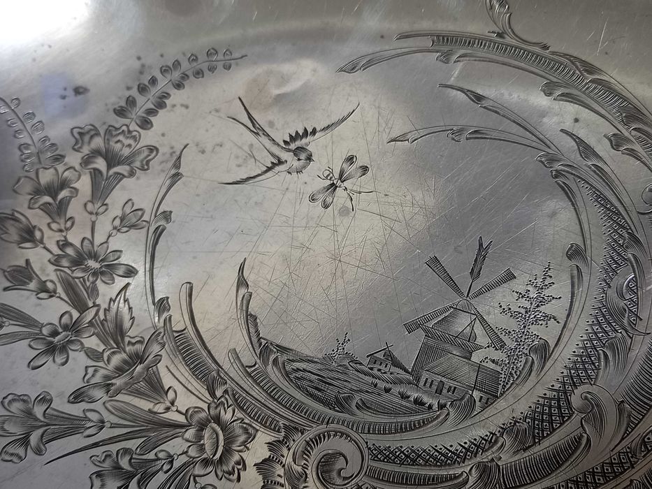 Patera, koszyczek na owoce, srebro 84 Rosja 523 g