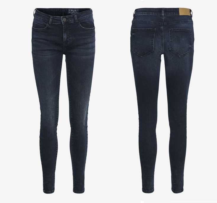 Jeansy skinny fit Noisy May Kimmy dark blue XS