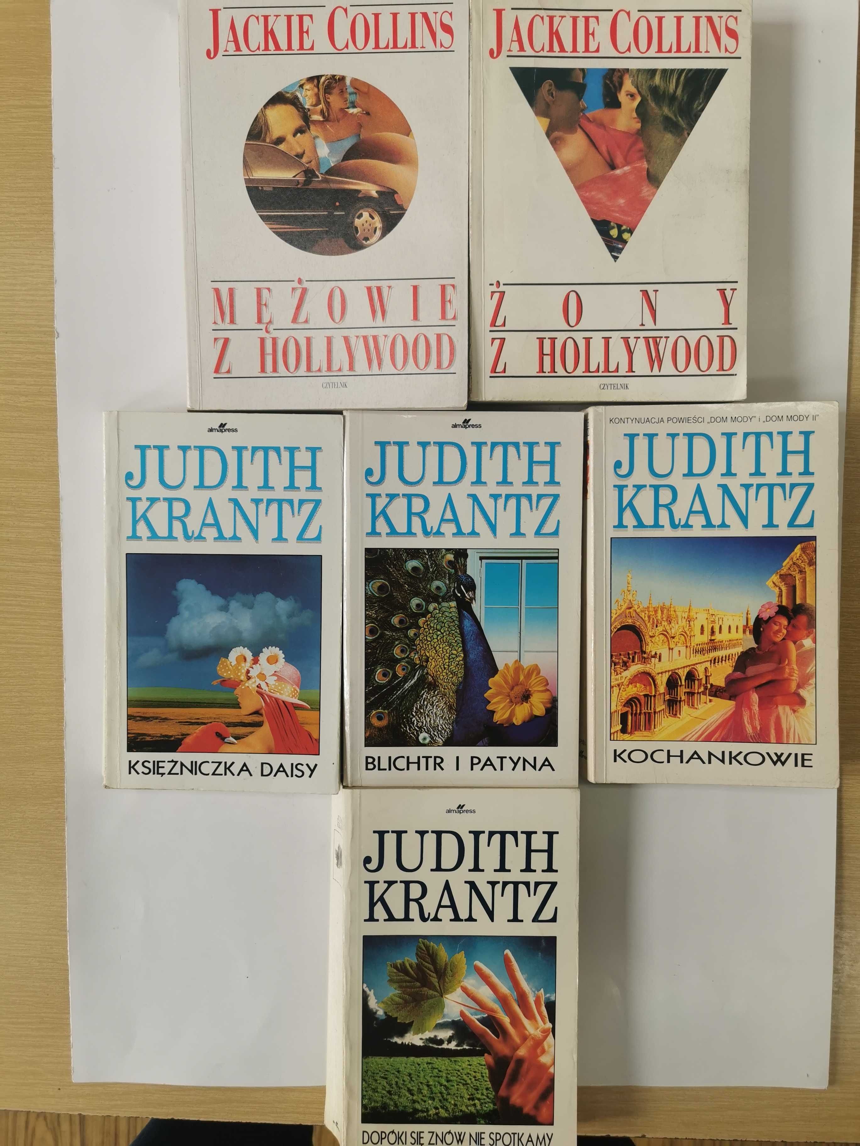 Zestaw 6 książek Judith Krantz i Jackie Collins