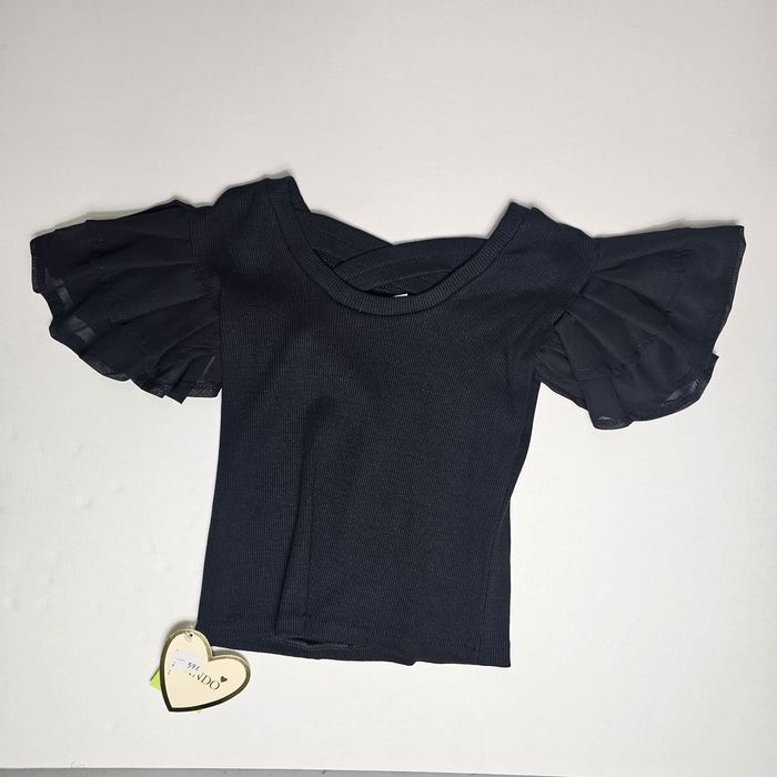 Bluzka dla dziewczynki czarna rozmiar 158