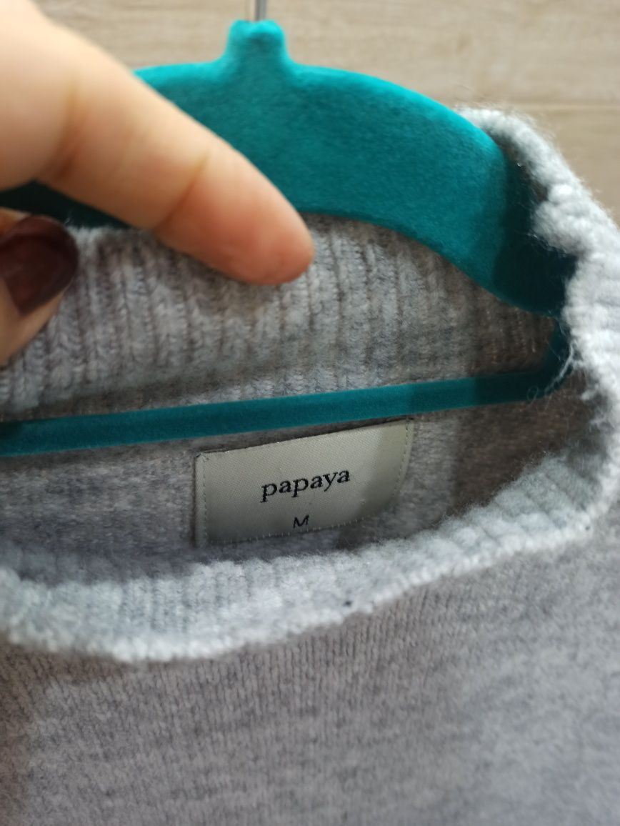 Mięsisty sweter Papaya rozmiar M stan idealny