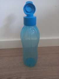 Garrafa de plástico de 500ml reutilizável azul
