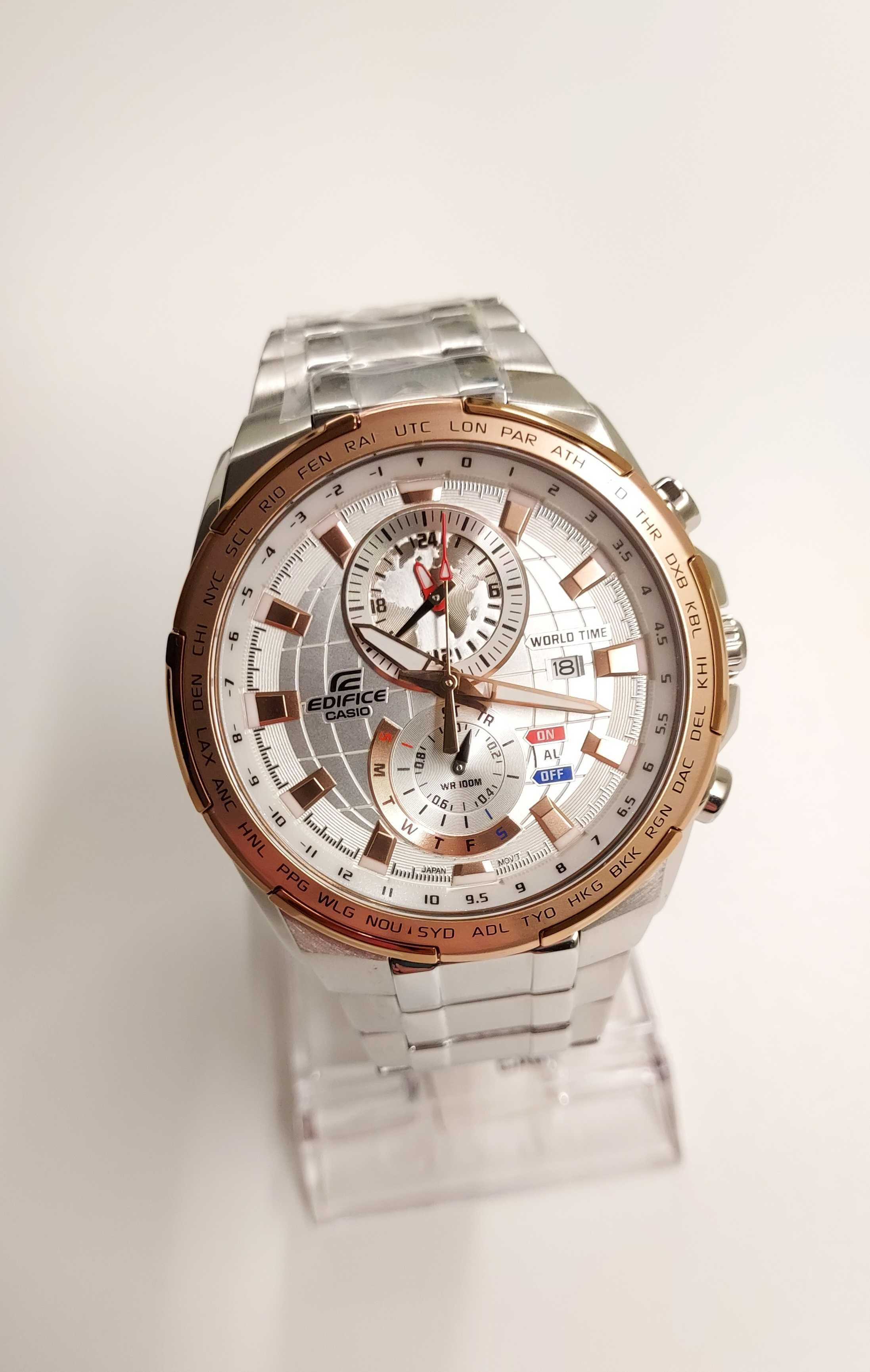 NOWY Zegarek Casio EDIFICE # EFR-550D-7A # WORLD Time # ALARM