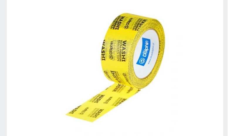 Taśma malarska Washi 47mm x 50 m Blue dolphin +GRATIS