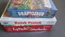 Gry planszowe Lisek Urwisek, Draftozaur,Kotek Psotek