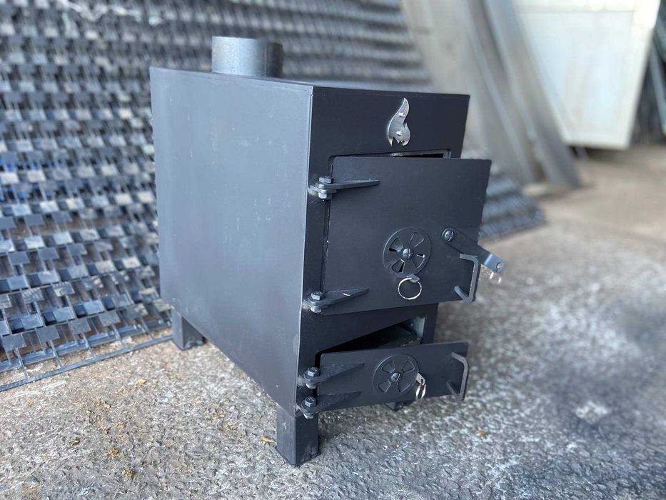 !Розпродаж! Буржуйка - піч на 30 м² посилена 5 мм / печь буржуйка