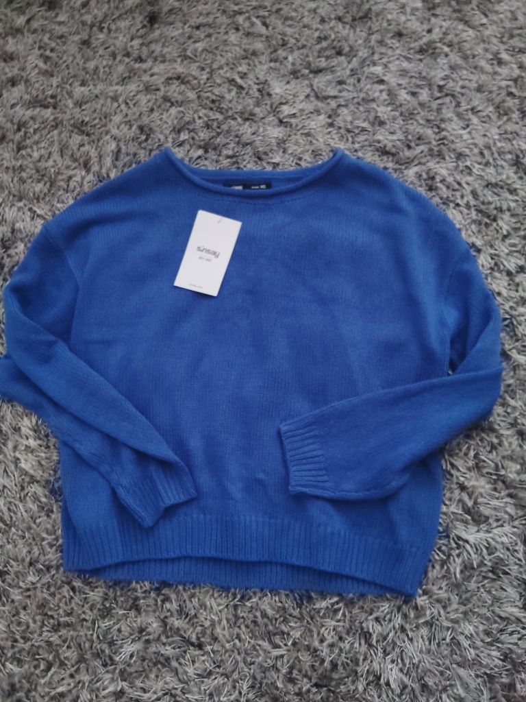 Sweter niebieski xs