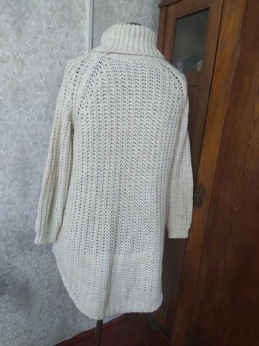 Подовжений светер плаття сукня тепла в'язана