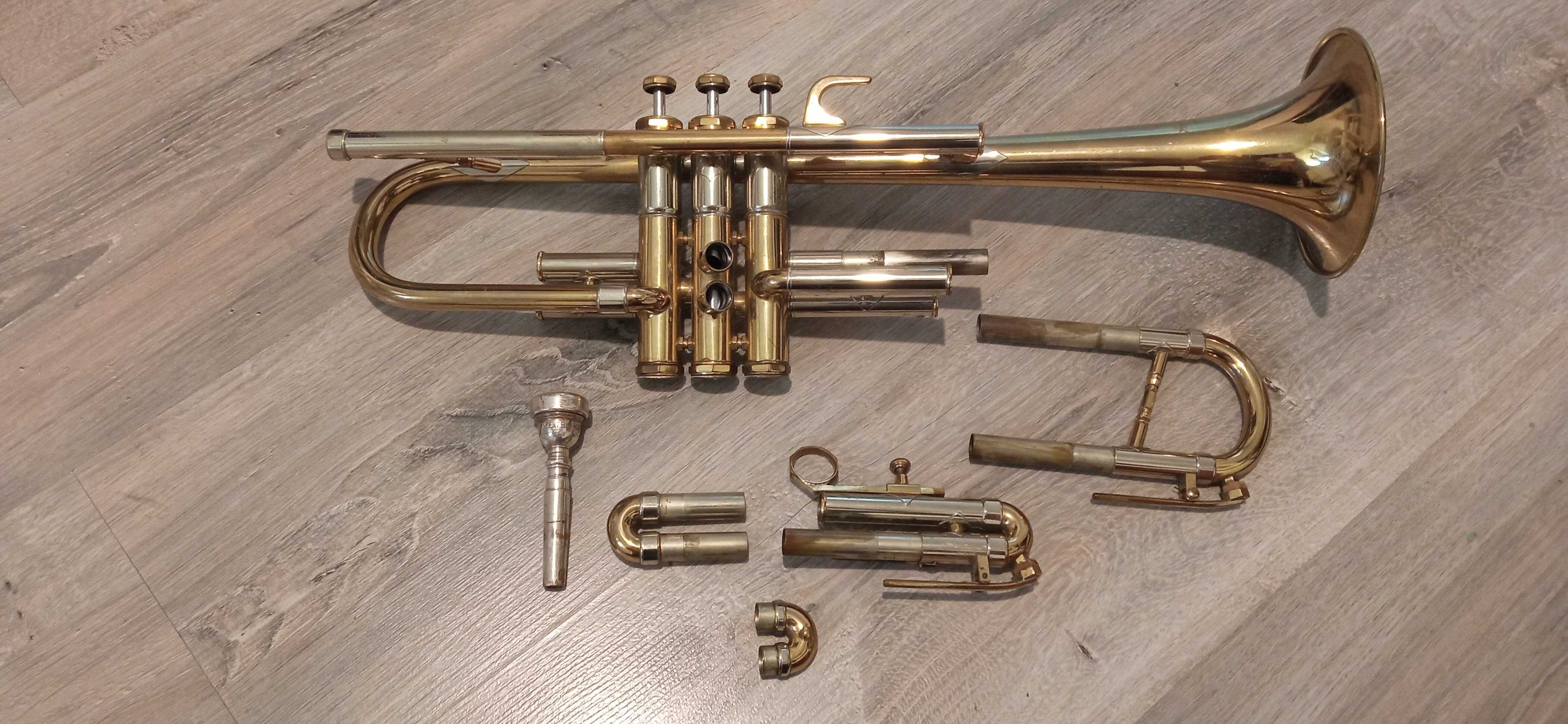 Trąbka amati consul futerał ustnik bach corp. 7c