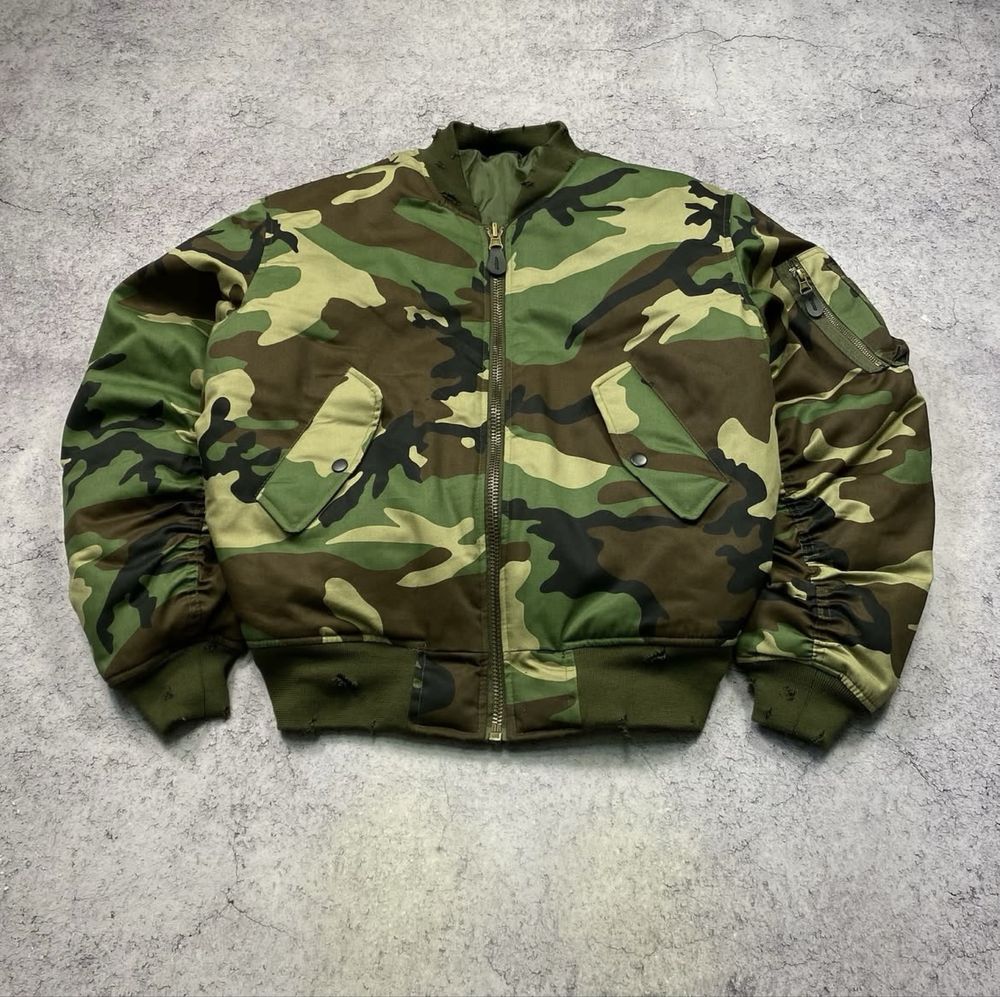 Бомбер camo distressed raf simons sk8, opium, archive