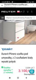 Duravit szafki pod umywalkę 2 szt najlepsza cena!