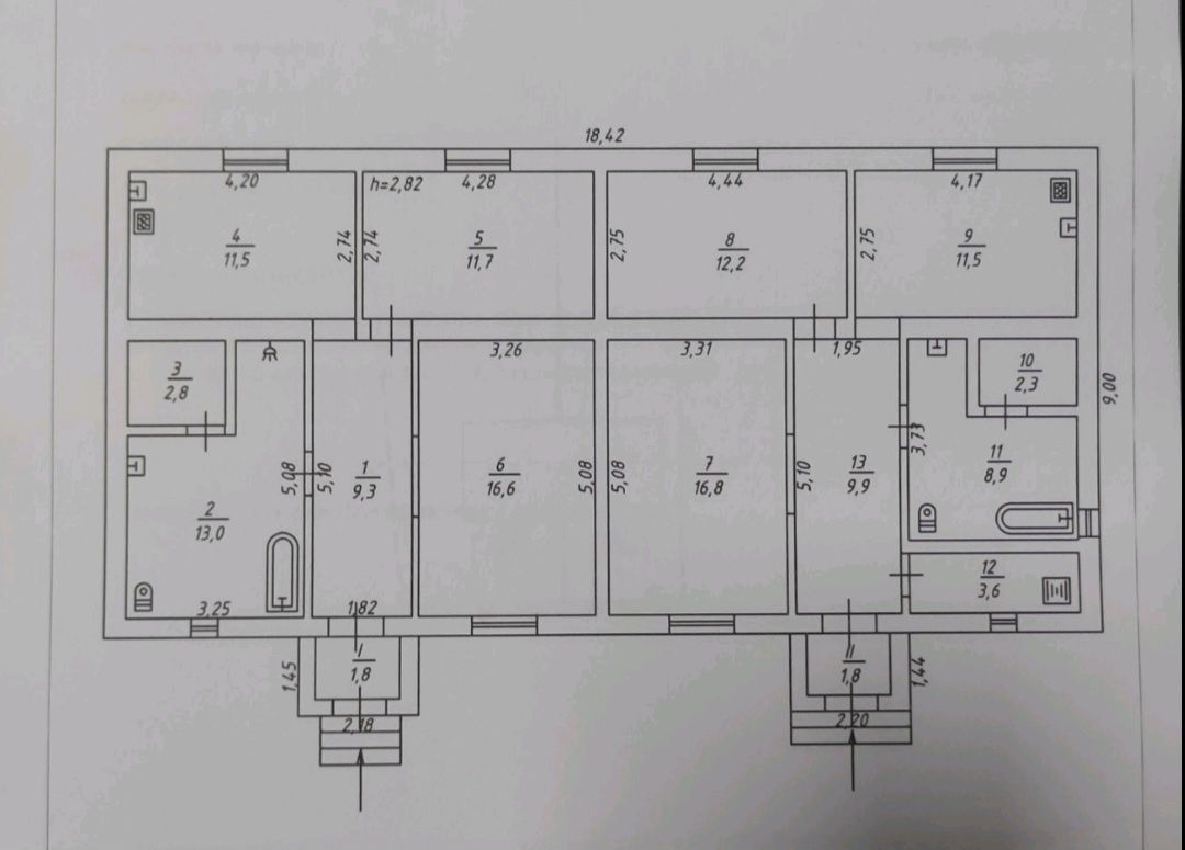 Продам Будинок 140м2 , 10соток,  2ва окремі входа,  2с/в,  Газ !