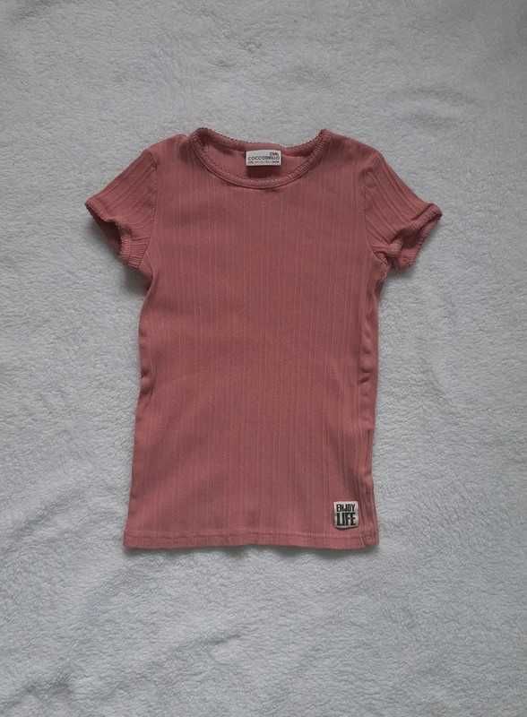 Koszulka t-shirt dla dziewczynki w prążki r.142/146 Coccodrillo